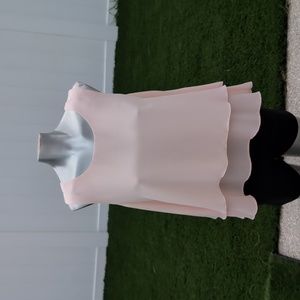 Light Pink Layered Tank Top sz L